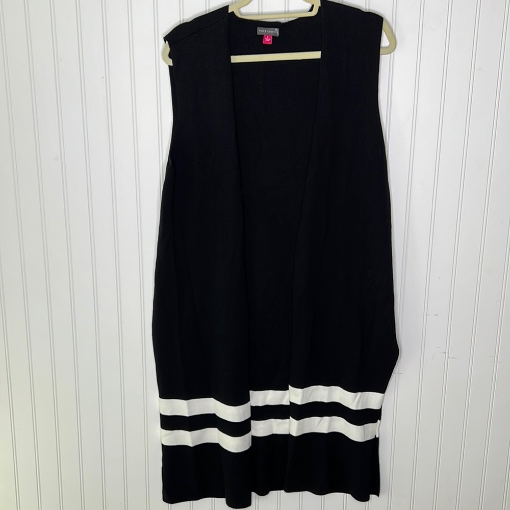 Vince Camuto Duster Sleeveless Open Front cardigan size Large